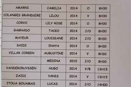 tournoi satellite benjamin(es)
