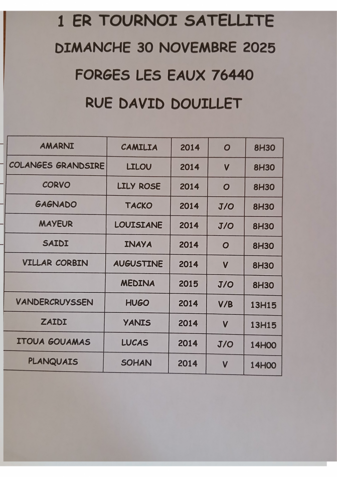 Image de l'actu 'tournoi satellite benjamin(es)'