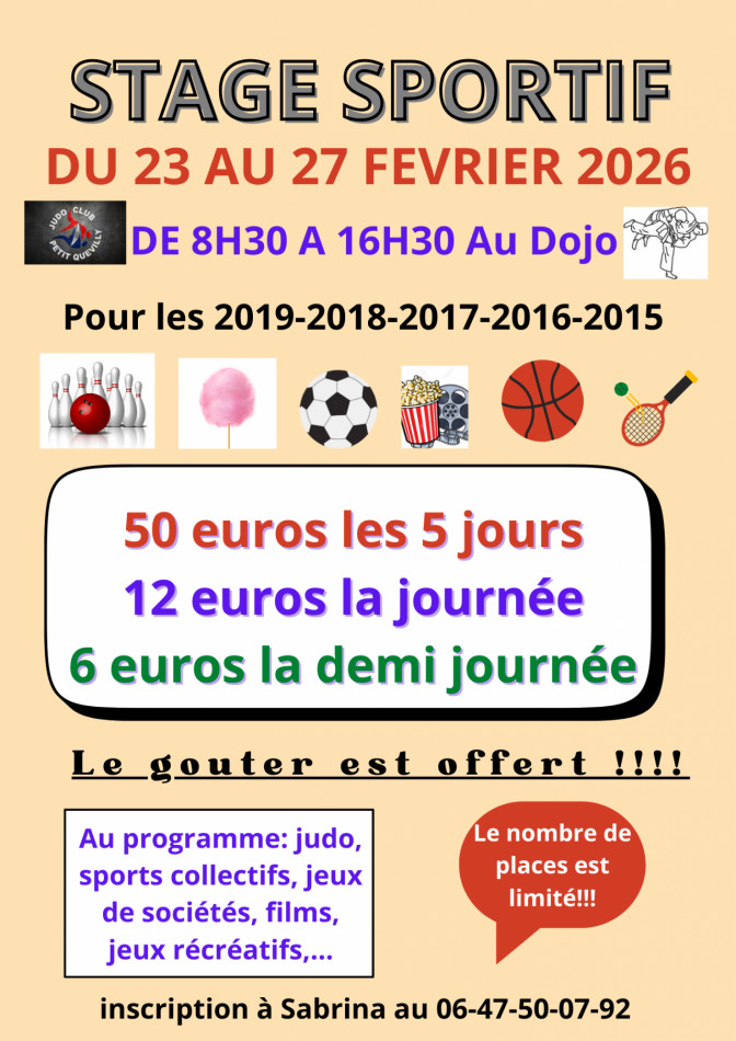 Image de l'actu 'Stage sportif février'