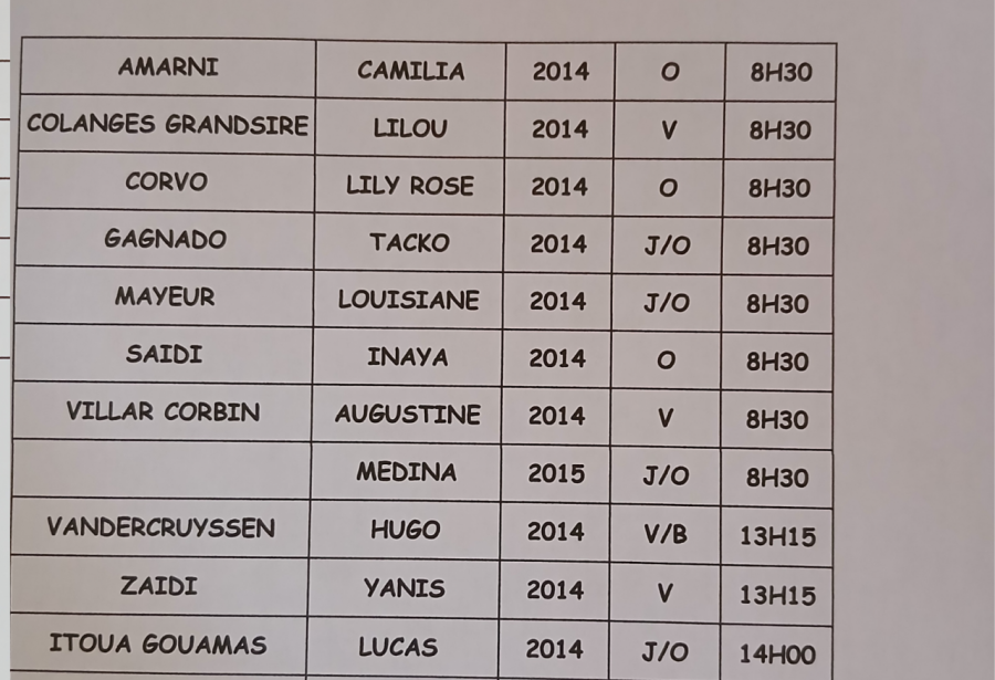 tournoi satellite benjamin(es)